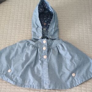 Adorable Ocean/Sea Themed Infant Girls Rain Cape